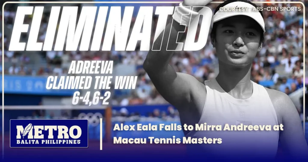 Alex Eala Falls to Mirra Andreeva at Macau Tennis Masters