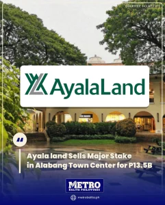 image of ayala land sells major stake in alabang town center for p13.5b