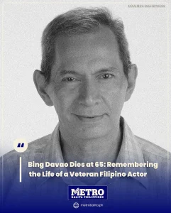 image of bing davao dies at 65: remembering the life of a veteran filipino actor