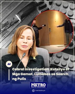 image of cabral investigation: kutsilyo at mga gamot, lumabas sa search ng pulis