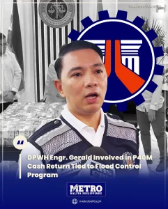 image of dpwh engr. gerald involved in ₱40m cash return tied to flood control program
