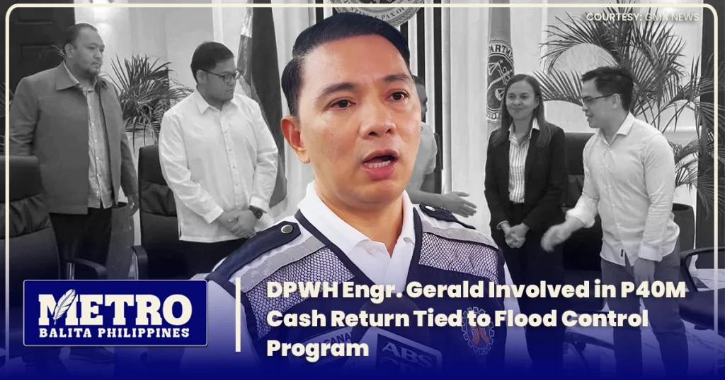 DPWH Engr. Gerald Involved in ₱40M Cash Return Tied to Flood Control Program