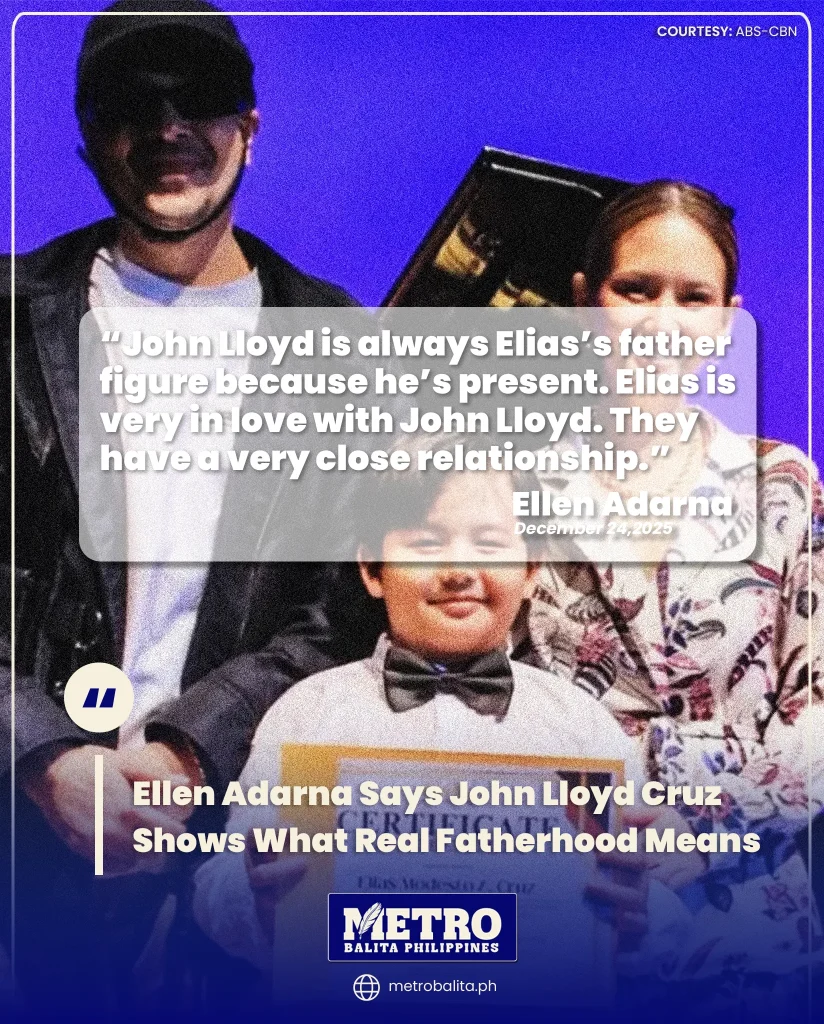 image of ellen adarna says john lloyd cruz shows what real fatherhood means
