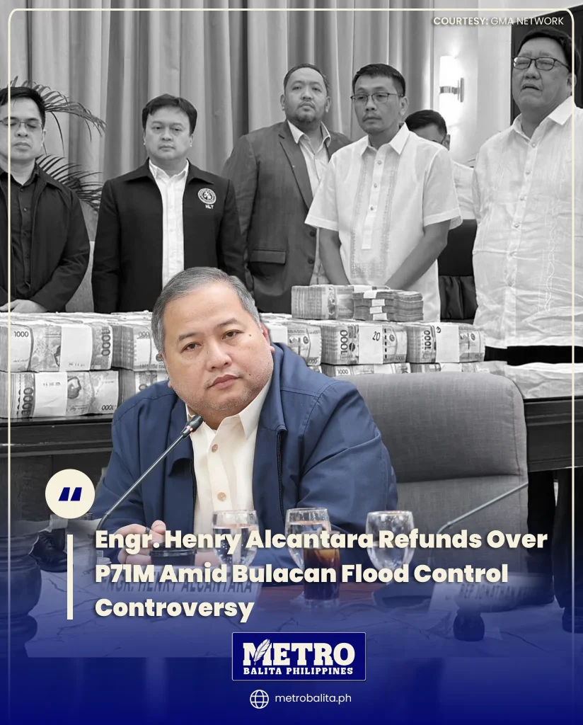 image of engr. henry alcantara refunds over ₱71m amid bulacan flood control controversy