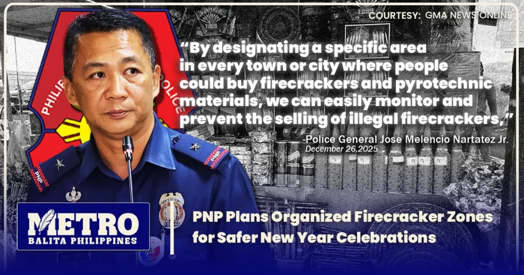 PNP Plans Organized Firecracker Zones for Safer New Year Celebrations