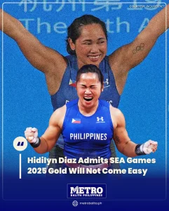 image of hidilyn diaz admits sea games 2025 gold will not come easy