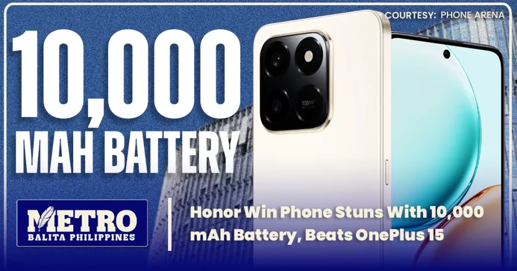 Honor Win Phone Stuns With 10,000mAh Battery, Beats OnePlus 15