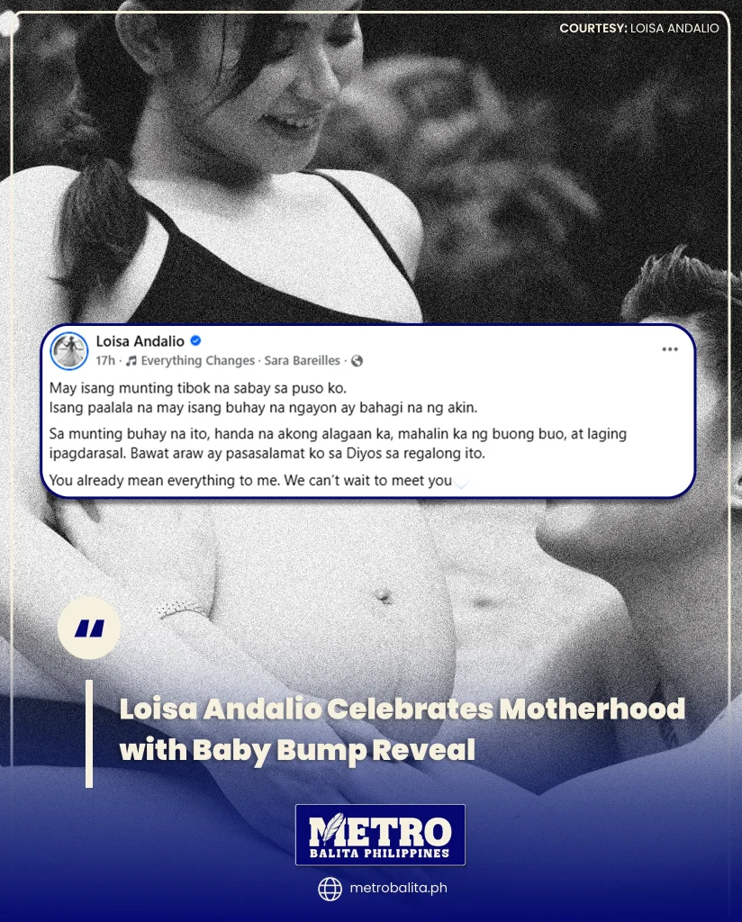 image of loisa andalio celebrates motherhood with baby bump reveal