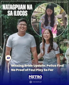 image of missing bride update: police find no proof of foul play so far