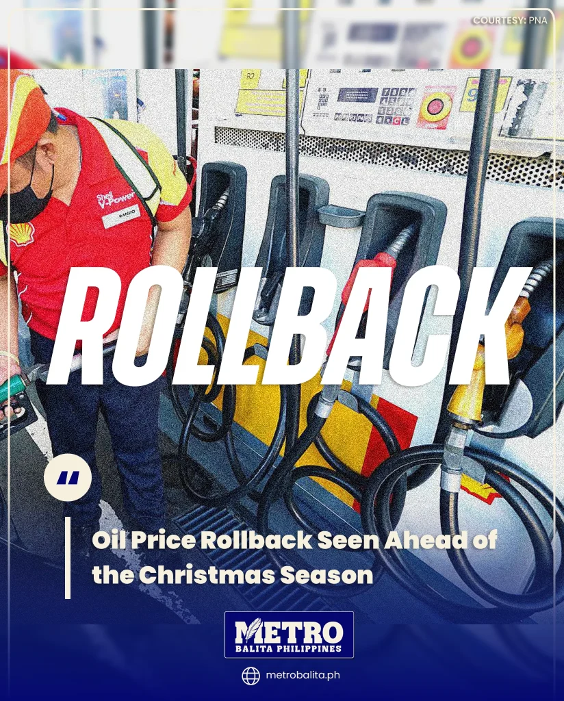image of oil price rollback seen ahead of the christmas season