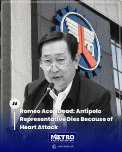 image of romeo acop dead: antipolo representative dies because of heart attack