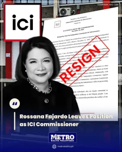 image of rossana fajardo leaves position as ici commissioner