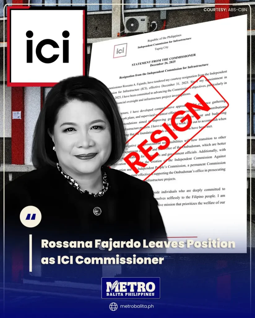 image of rossana fajardo leaves position as ici commissioner