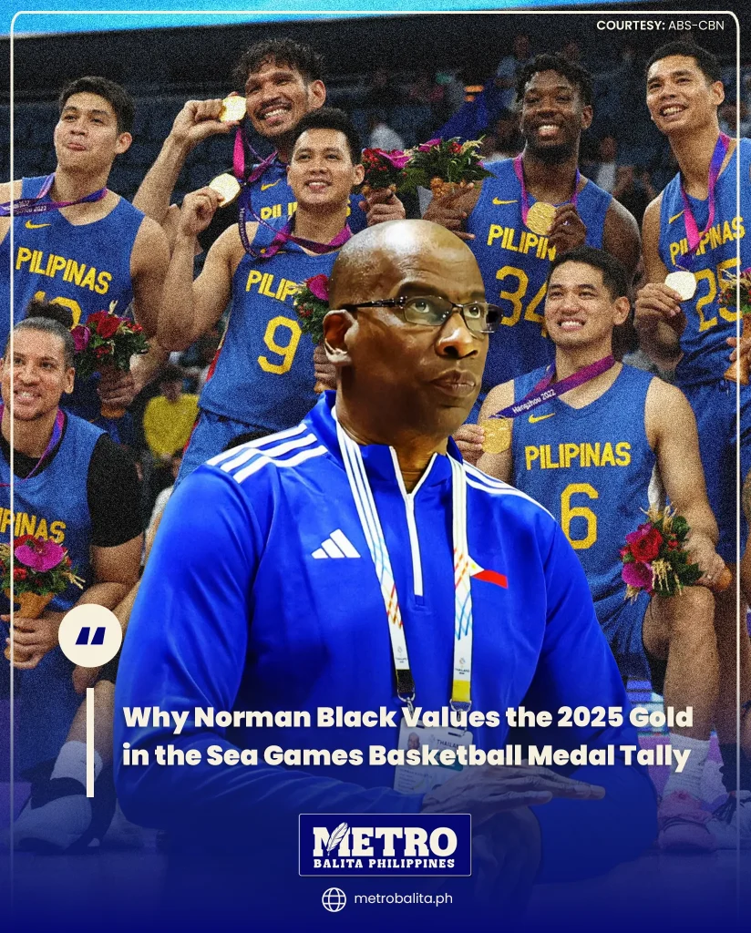 image of why norman black values the 2025 gold in the sea games basketball medal tally