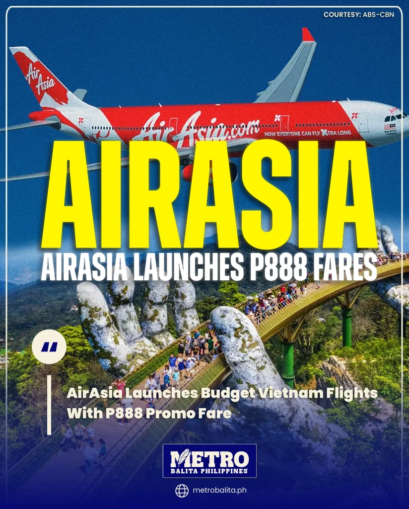image of airasia launches budget vietnam flights with p888 promo fare