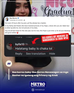 image of bea borres baby: bea borres nanawagan sa mga basher na igalang ang privacy ng anak