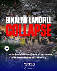 image of binaliw landfill incident: 12 retrieved, 1 dead sa landslide sa cebu city