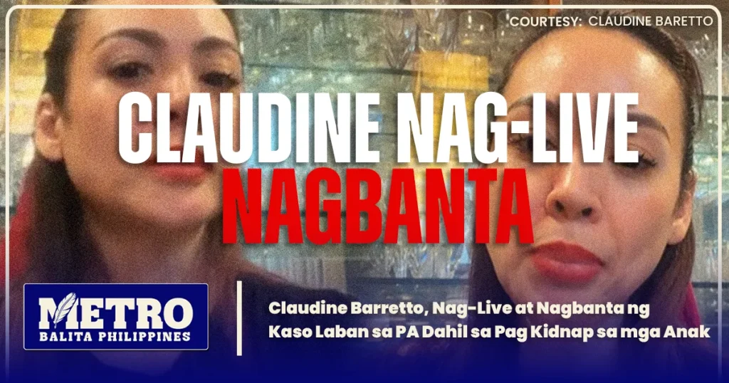 Claudine Barretto, Nag-Live at Nagbanta ng Kaso Laban sa PA Dahil sa Pag Kidnap sa mga Anak