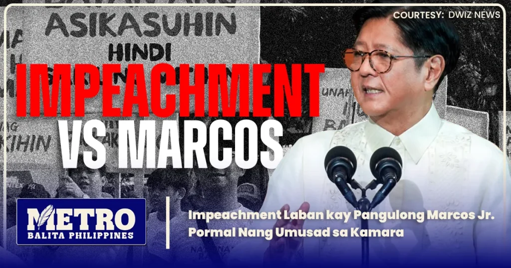 Impeachment Bongbong Marcos: Pormal Nang Umusad sa Kamara