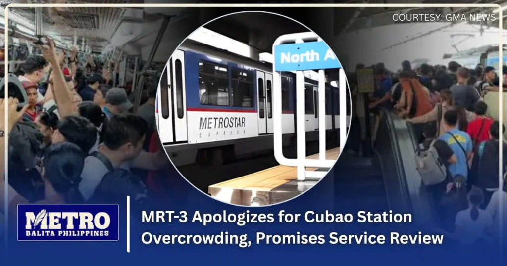 MRT-3 Apologizes for Cubao Station Overcrowding, Promises Service Review