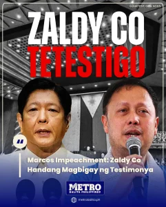 image of marcos impeachment complaint: zaldy co handang magbigay ng testimonya