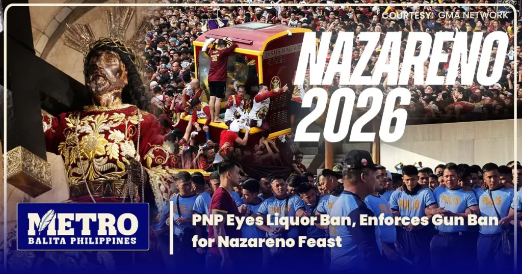 PNP Eyes Liquor Ban, Enforces Gun Ban for Nazareno Feast