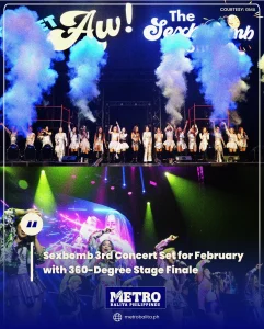 image of sexbomb 3rd concert set for february with 360-degree stage finale