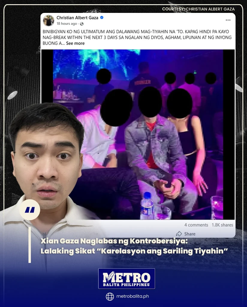image of xian gaza naglabas ng kontrobersiya: lalaking sikat “karelasyon ang sariling tiyahin”