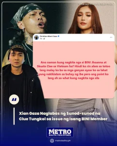 image of xian gaza naglabas ng sunod-sunod na clue tungkol sa issue ng isang bini member