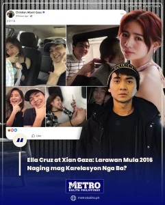 image of ella cruz at xian gaza: larawan mula 2016, naging mag karelasyon nga ba?