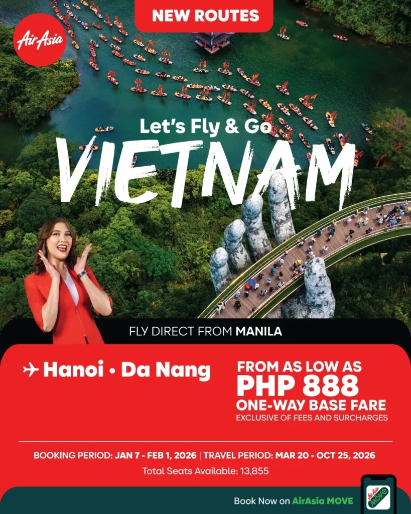 image of  new airasia routes to vietnam