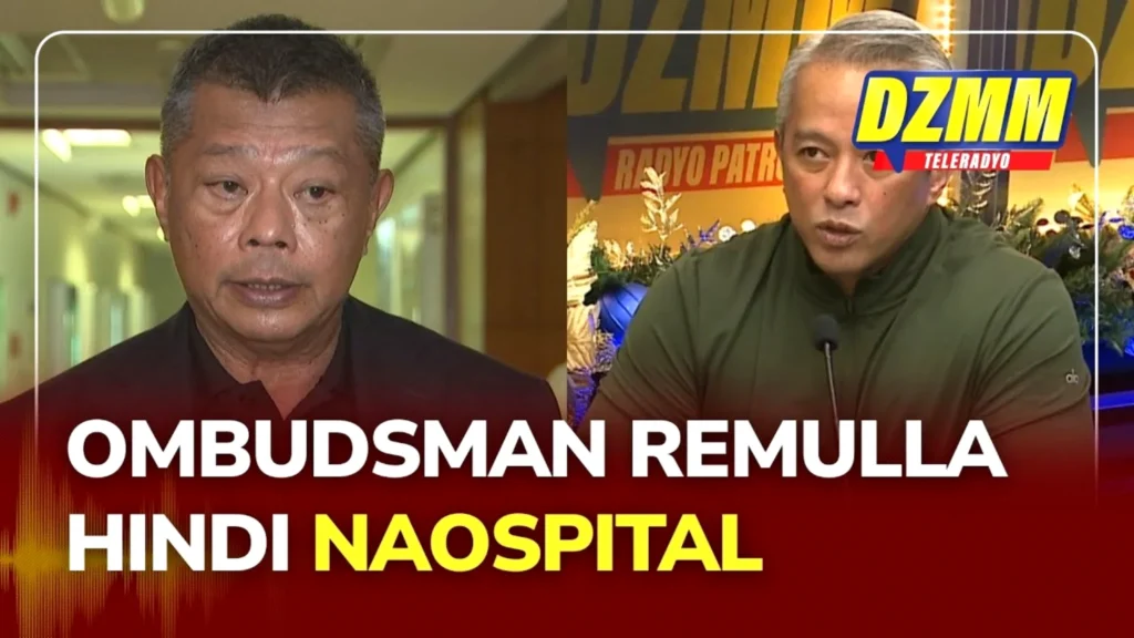 image of  ombudsman remulla speaks out