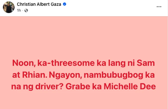 image of xian gaza blind item ano ang nilalaman ng pasabog na post