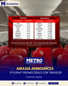 image of airasia offers flights for as low as p1 in new promo