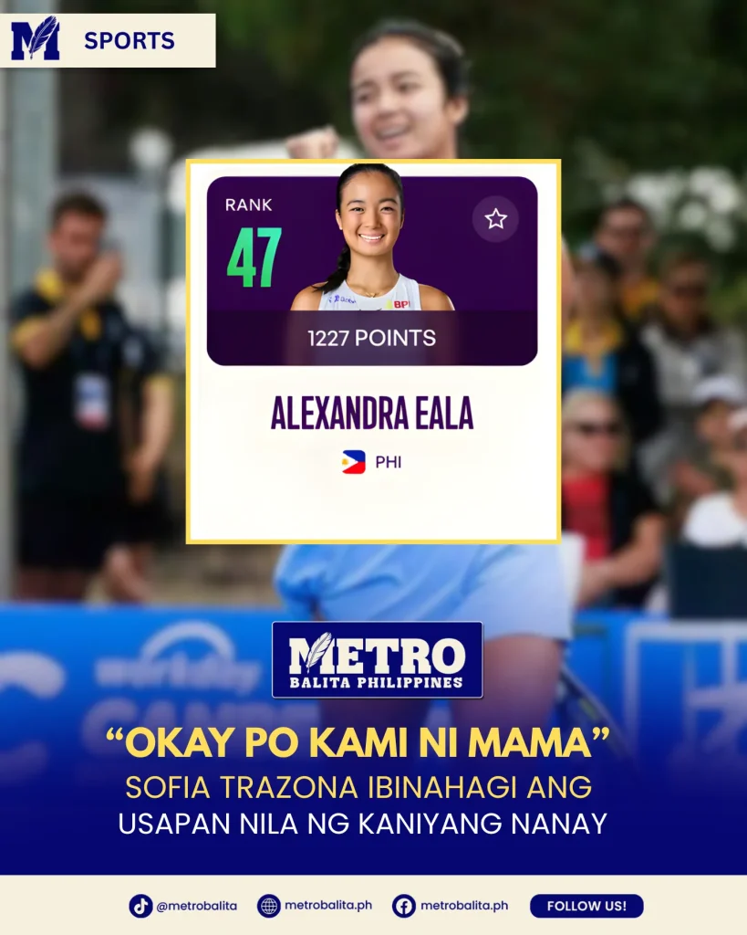 image of alex eala continues her rise with eyes set on global tennis stars