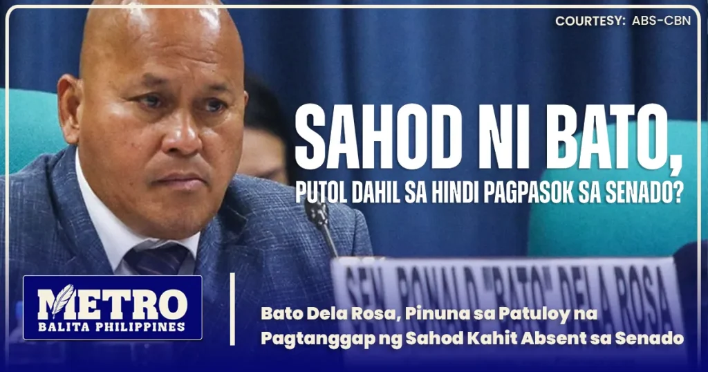 Bato Dela Rosa, Pinuna sa Patuloy na Pagtanggap ng Sahod Kahit Absent sa Senado