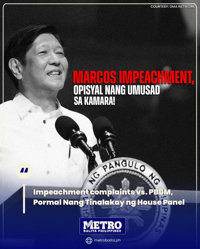 image of impeachment complaints vs. pbbm, pormal nang tinalakay ng house panel