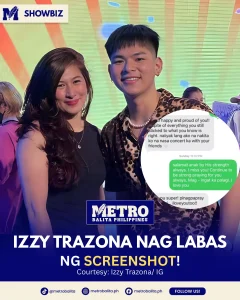image of izzy trazona issue: “ayoko na sana i-public!” screenshot ng usapan, ibinunyag