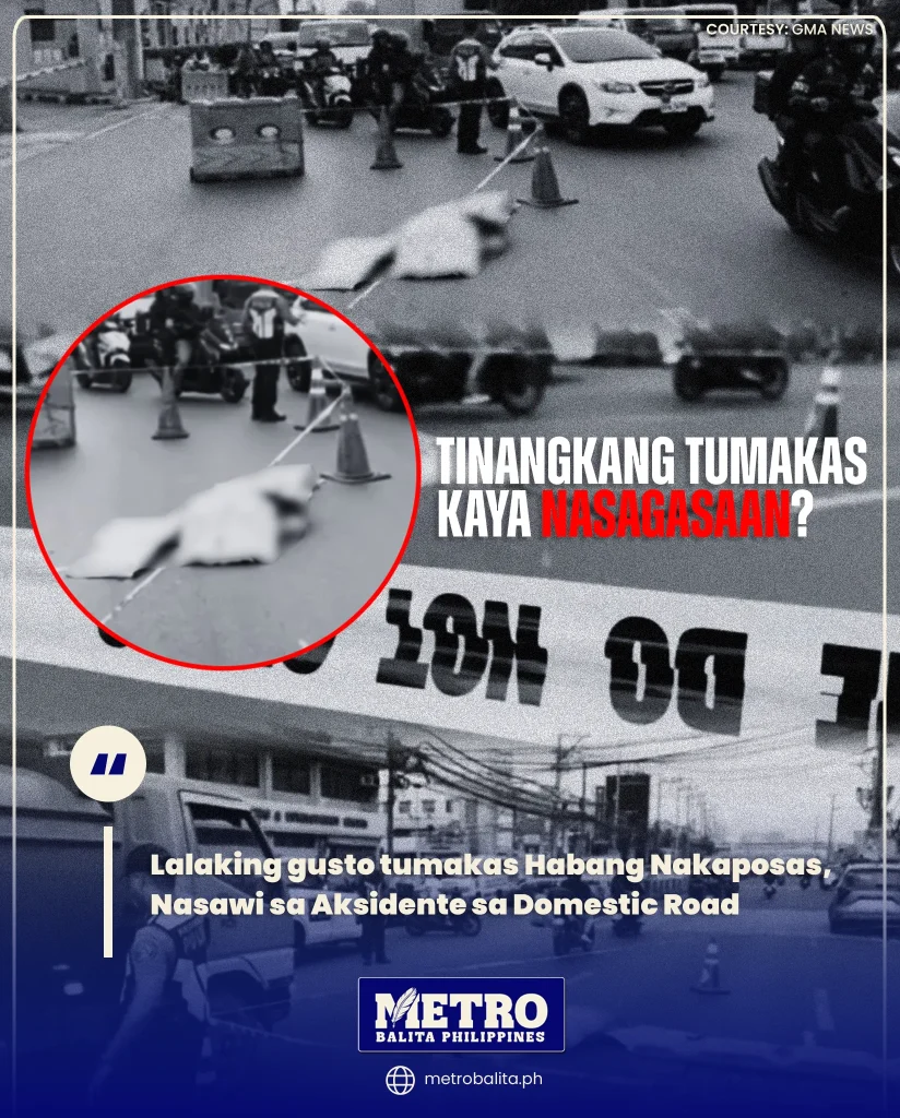 image of lalaking gusto tumakas habang nakaposas, nasawi sa aksidente sa domestic road