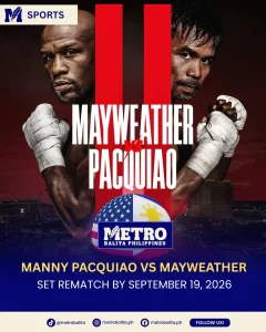 image of manny pacquiao sets september 19 rematch with mayweather