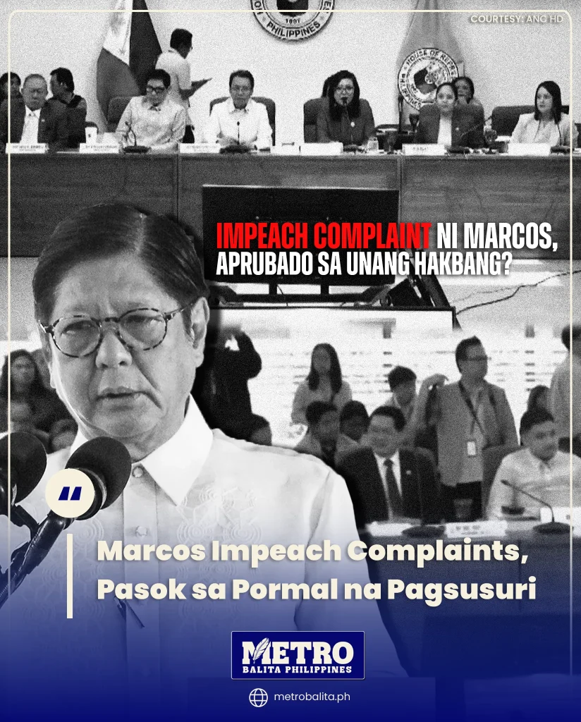 image of marcos impeach complaints, pasok sa pormal na pagsusuri