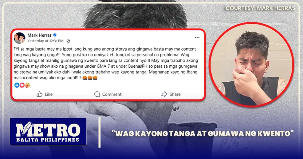 Mark Herras, Itinanggi ang Balitang Nag-Breakdown Dahil sa Trabaho