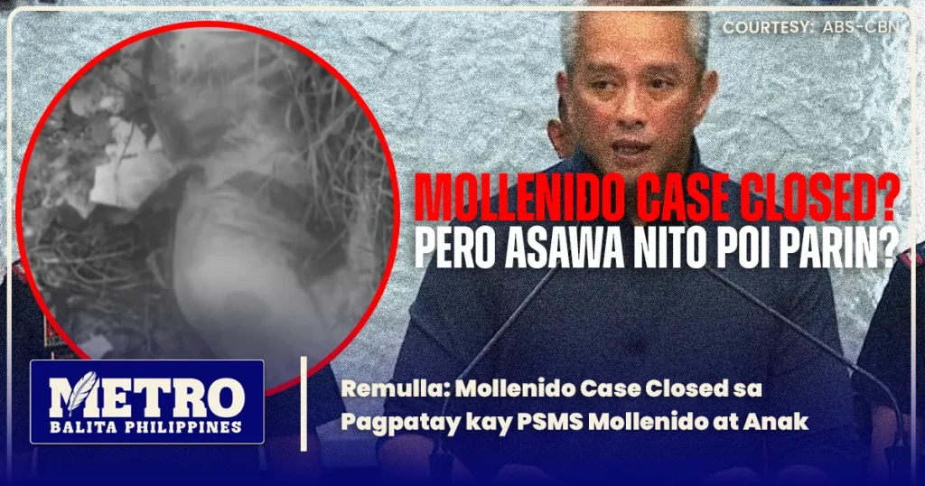 Remulla: Mollenido Case Closed sa Pagpatay kay PSMS Mollenido at Anak