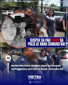 image of mollenido case update: apat na suspek sa pagpatay sa pulis at anak, sumuko na