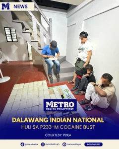 image of p233-m cocaine seized in laguna, 2 indian nationals arrested
