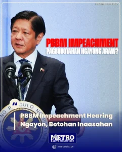 image of pbbm impeachment hearing ngayon, botohan inaasahan