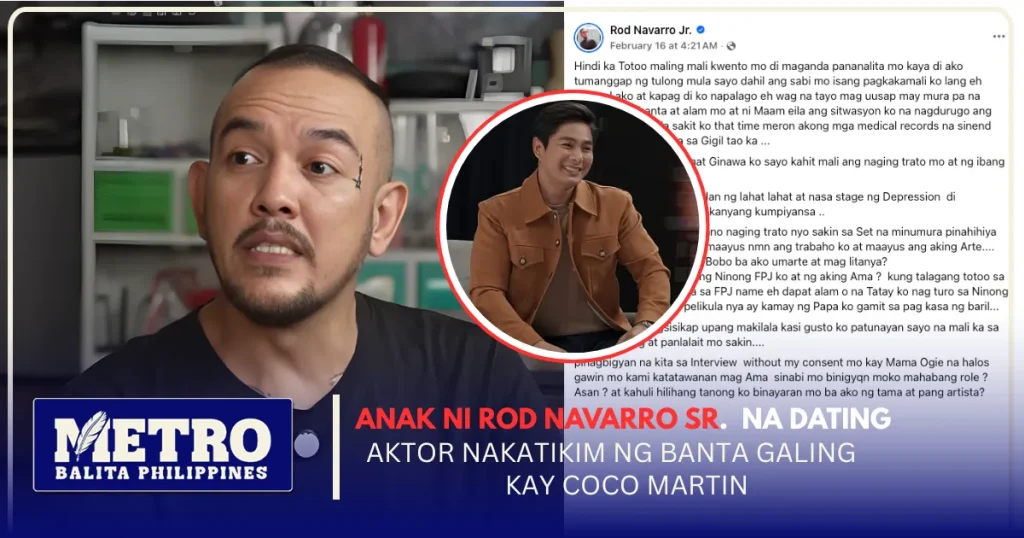 Anak ni Rod Navarro Sr, Nakatikim ng Banta Galing kay Coco Martin