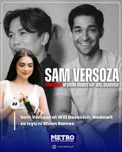 image of sam versoza at will dasovich, nadawit sa isyu ni rhian ramos