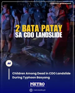 image of children among dead in cdo landslide during typhoon basyang