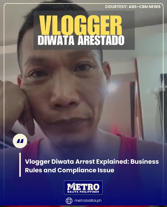 image of vlogger diwata arrest explained: business rules and compliance issue
